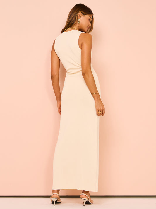 Sir Kinetic Beaded Midi Dress in Ecru Coco & Lola Sir Kinetic Beaded Midi Dress in Ecru Coco & Lola