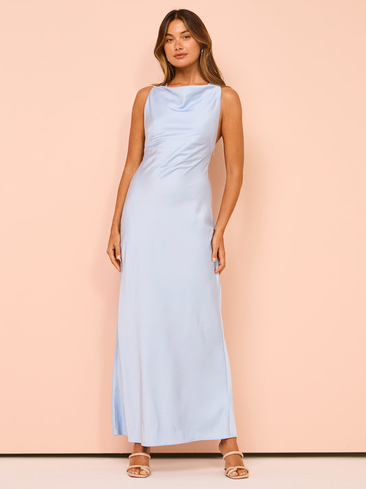 Significant Other Lara Backless Dress in Ice Blue Coco & Lola Significant Other Lara Backless Dress in Ice Blue Coco & Lola
