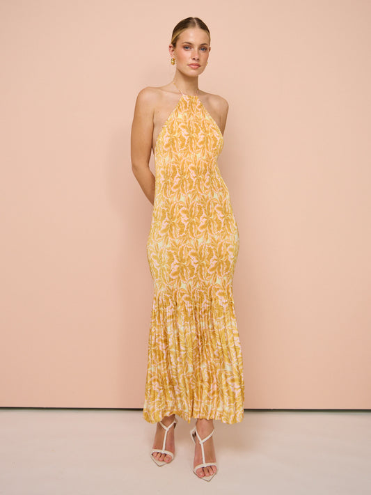 Significant Other Kiara Dress in Gold Lotus Coco & Lola Significant Other Kiara Dress in Gold Lotus Coco & Lola