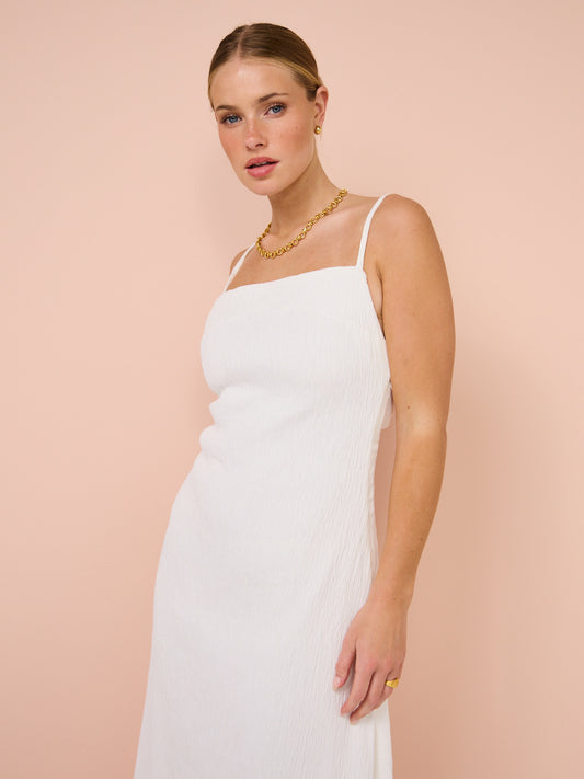 Sovere Georgia Maxi Dress in White