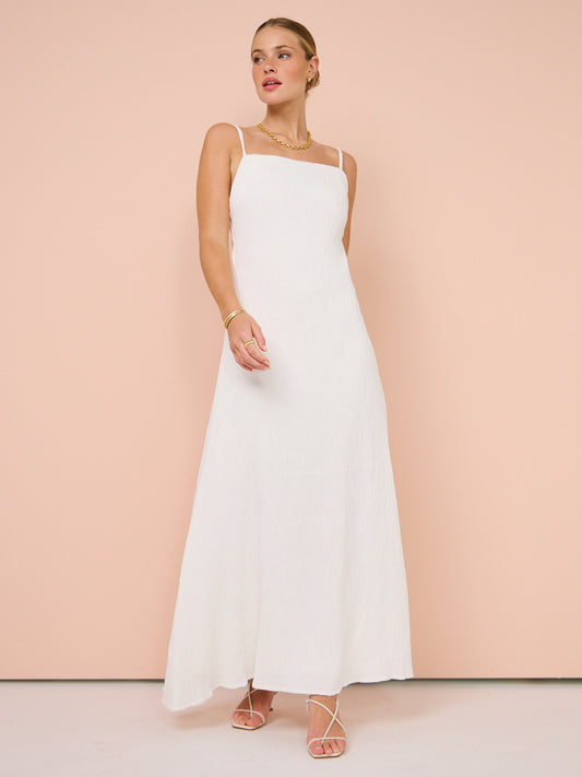 Sovere Georgia Maxi Dress in White
