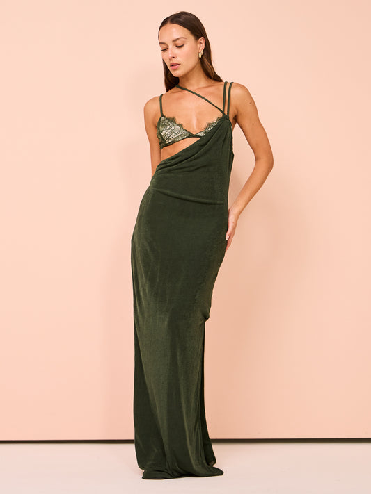 Tojha Alberta Dress in Pesto Coco & Lola Tojha Alberta Dress in Pesto Coco & Lola
