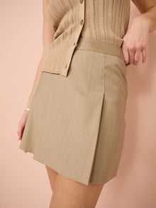 Viktoria & Woods Maestro Merino Skirt in Pin Check