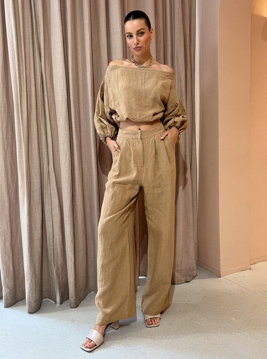 Dominique Healy Zoe Pant in Camel