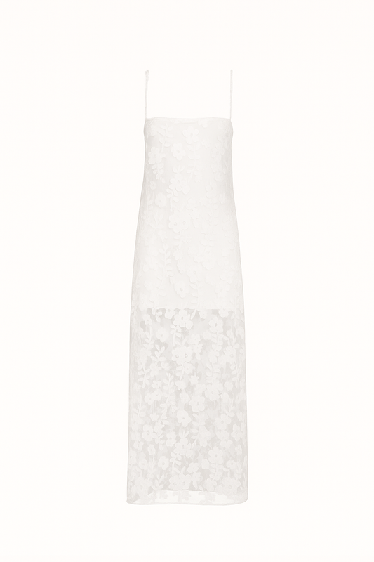 By Nicola Evie Maxi Dress in Petite White Lace