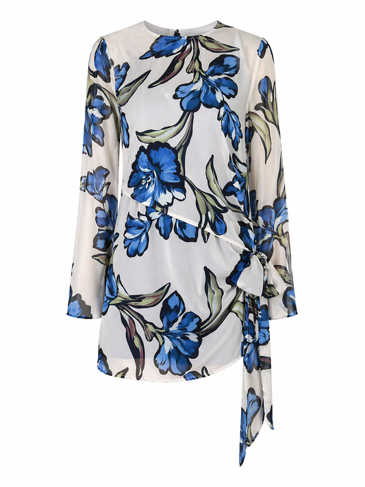 By Nicola Elodie Mini Dress in Waikiki Floral