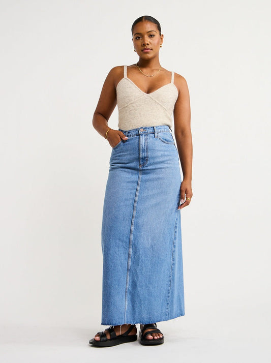 Friends with Frank The Agnes Knitted Tank in Oatmeal Marle