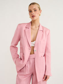 Friends with Frank The Marlowe Blazer in Pink