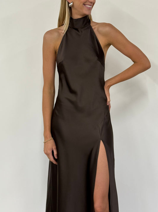By Nicola Esme Maxi Dress in Chocolate Coco & Lola By Nicola Esme Maxi Dress in Chocolate Coco & Lola