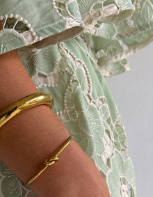 By Nicola Knot Bangle in Gold
