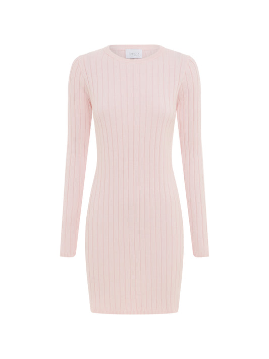 By Nicola Moon Mini Knitted Dress in Marshmellow Marle