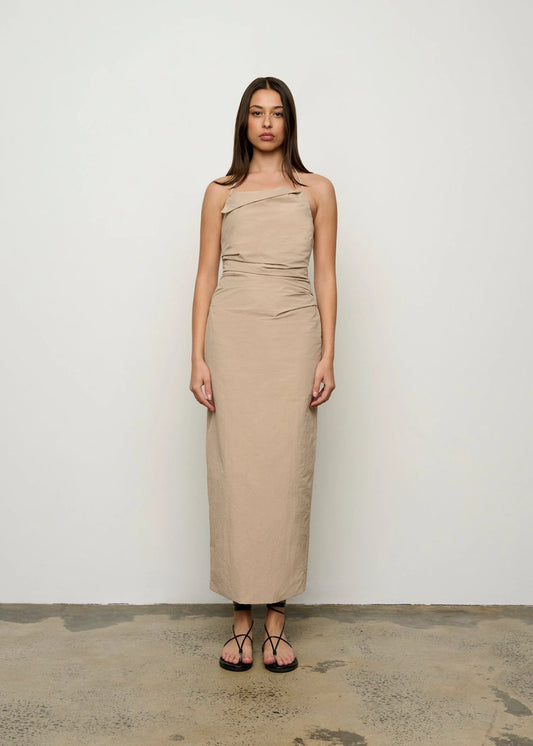 One Of Others Lucetta Dress in Taupe