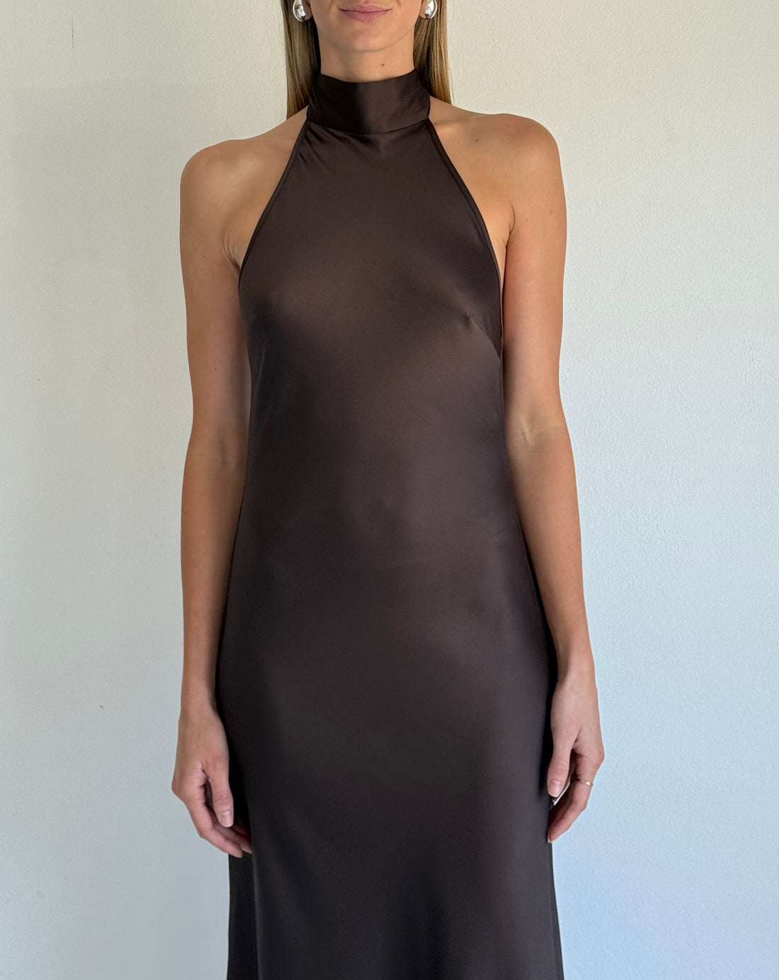 By Nicola Mia Maxi Dress in Chocolate Coco & Lola