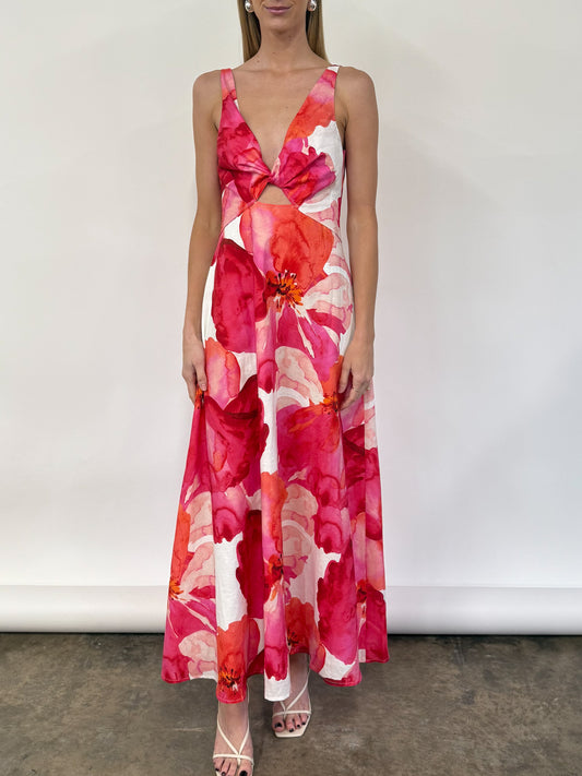 Issy Blue Skies Dress in Pink Floral – Coco & Lola