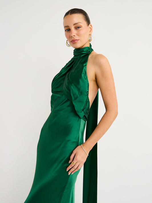 Rachel Gilbert Audrey Gown in Green