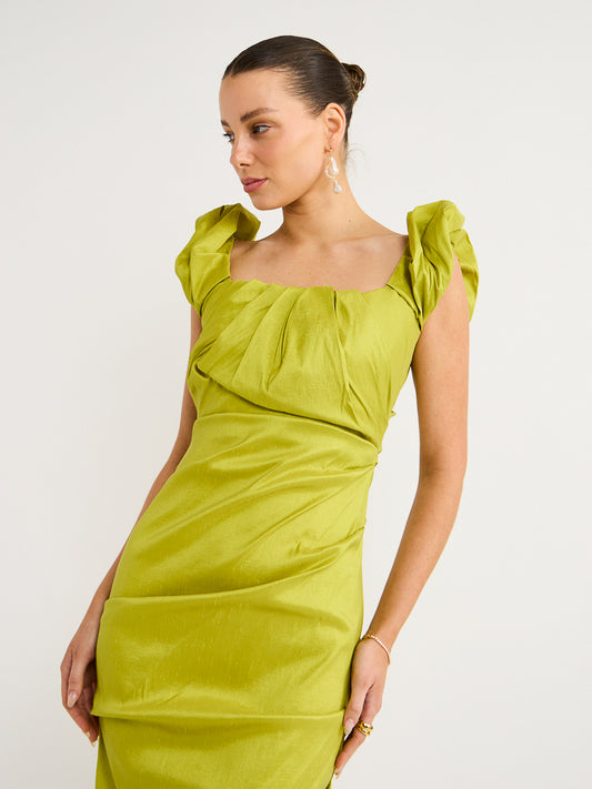 Rachel Gilbert Kalina Gown in Green