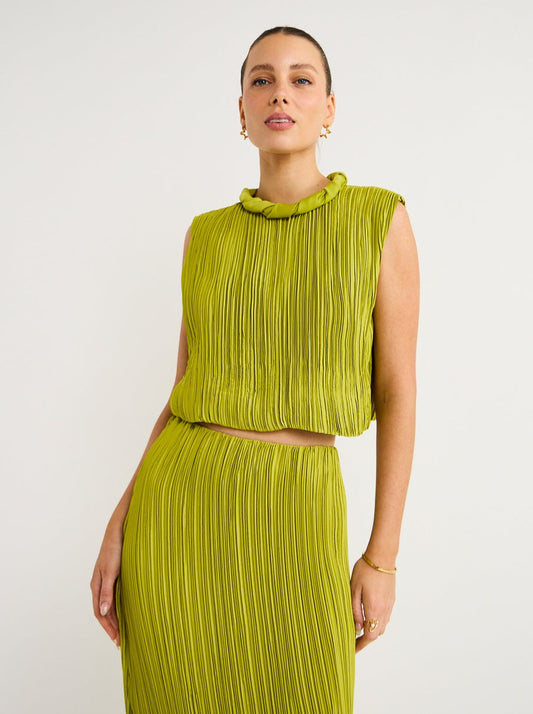 Rachel Gilbert Ziara Top in Green