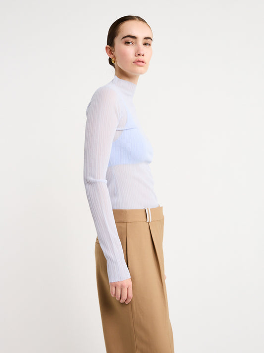 Sir Eva Long Sleeve Top in Ice Blue