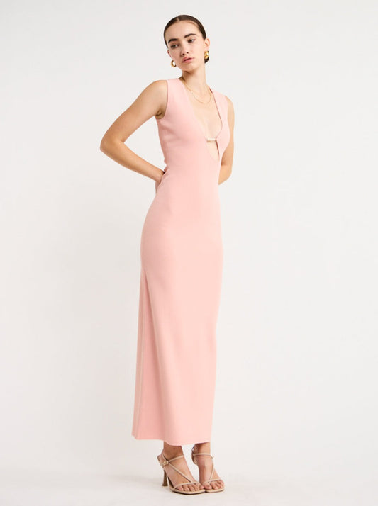 Sir Kinetic Beaded Midi Dress in Pink Coco & Lola Sir Kinetic Beaded Midi Dress in Pink Coco & Lola