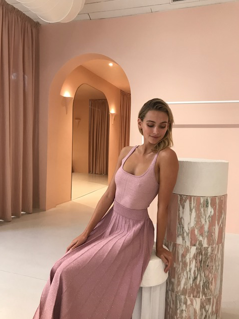 Vestire Sweet As Sugar Skirt in Baby Pink