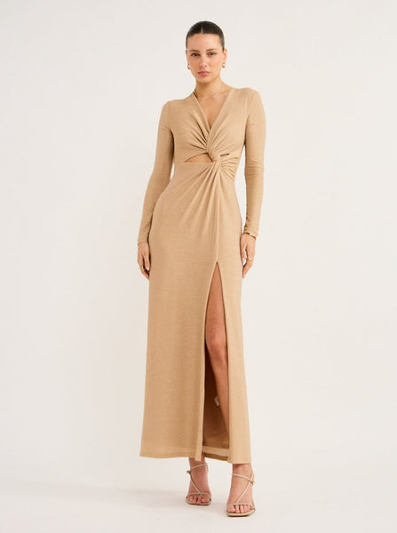 Significant Other Kyla Long Sleeve Dress in Gold – Coco & Lola