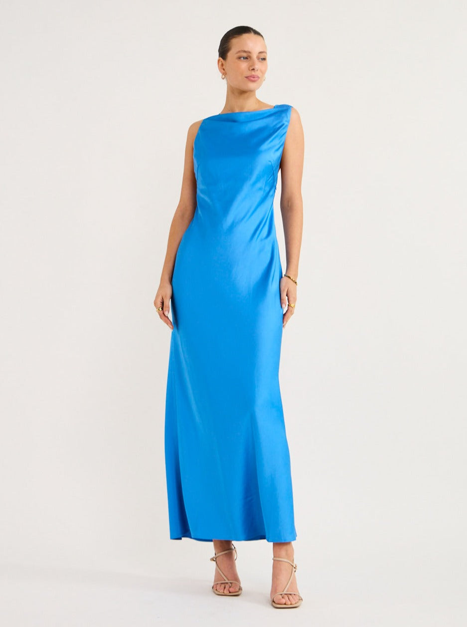 Significant Other Lara Backless Dress in Azure Blue – Coco & Lola