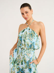 Significant Other Lori Top in Azure Tapestry