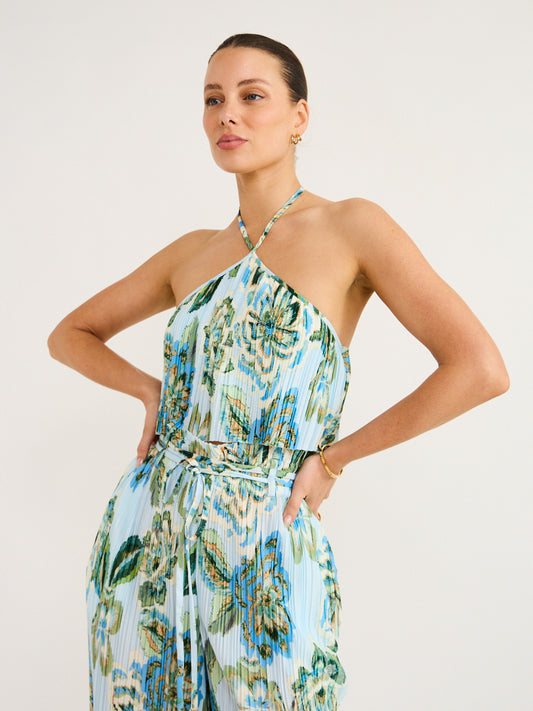 Significant Other Lori Top in Azure Tapestry