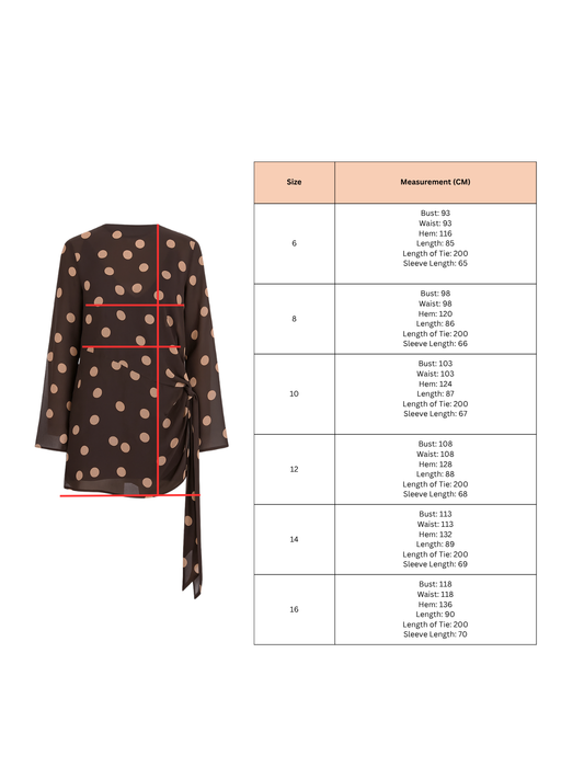 Elodie Mini Dress in Chocolate Polka Dot for Wedding Guest, Formals Event Dressing in Chiffon 