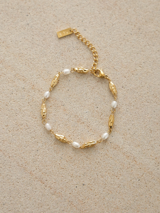 Arms of Eve Mimi Pearl and Gold Bracelet