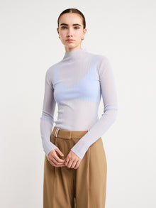 Sir Eva Long Sleeve Top in Ice Blue