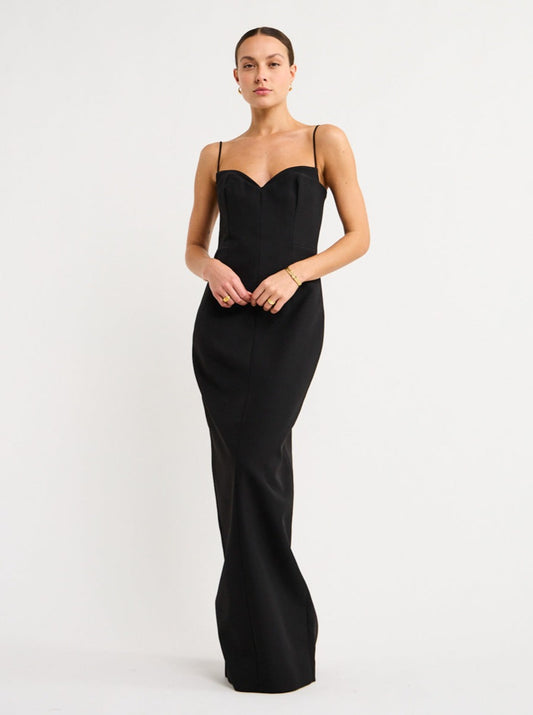Rachel Gilbert Bodie Gown in Black