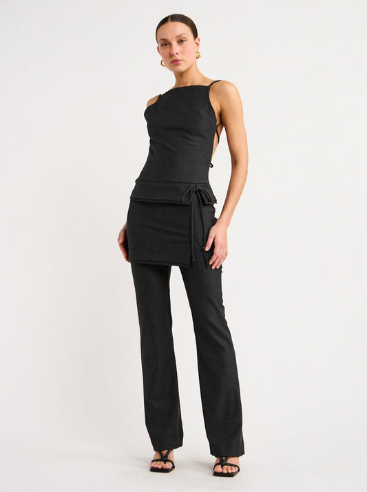 Bec and Bridge Tali Flared Pant in Check