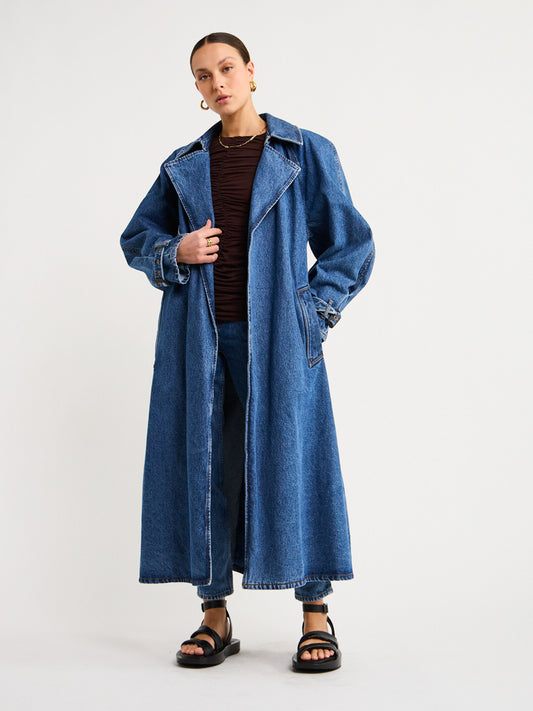 Camilla and Marc Bea Trench in Classic Blue