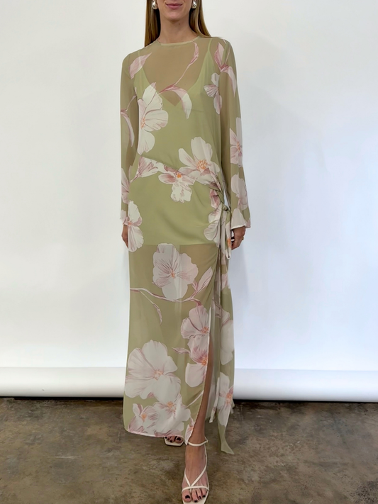By Nicola Elodie Maxi Dress in Peppermint Floral Coco & Lola By Nicola Elodie Maxi Dress in Peppermint Floral Coco & Lola