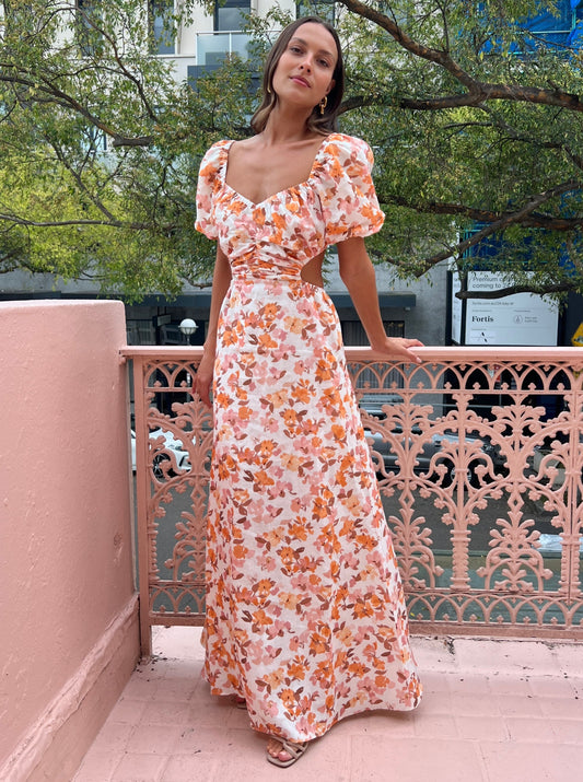 Peony Forever Maxi Dress in Sweet Nothings