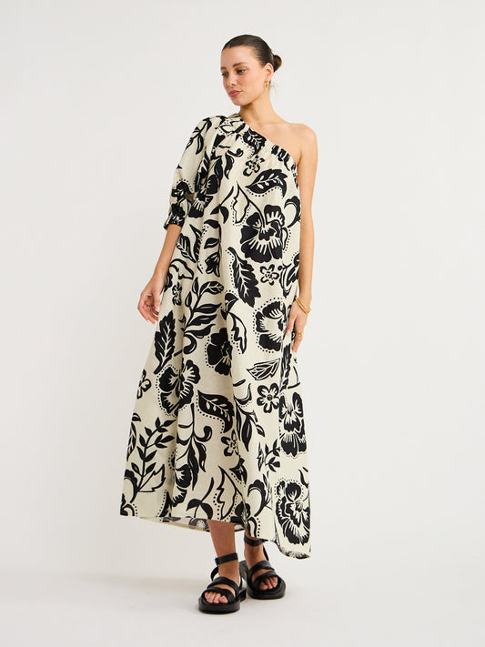 Kinney Poppy Dress in Sea Floral