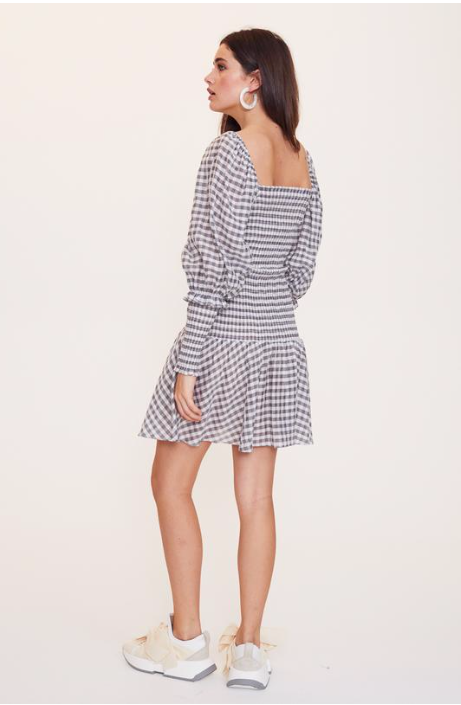 Vestire Scissorhands Mini Dress in Black And White