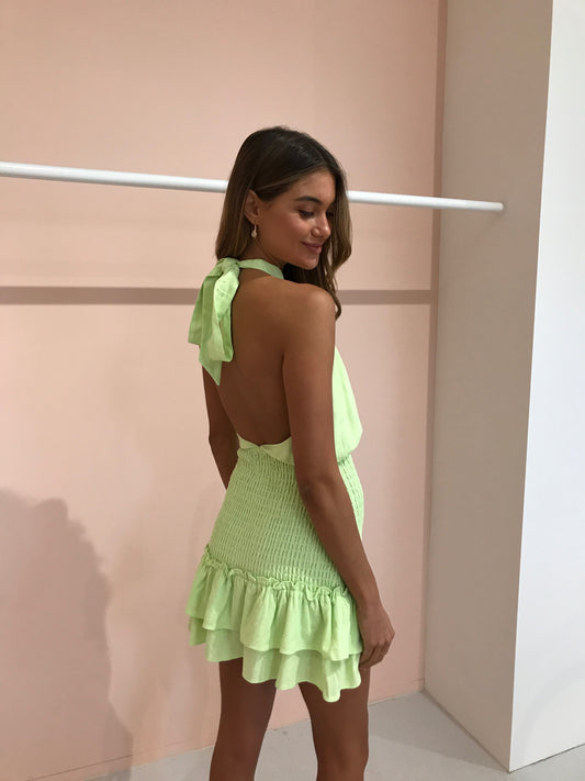 Issy Down To Earth Dress in Key Lime