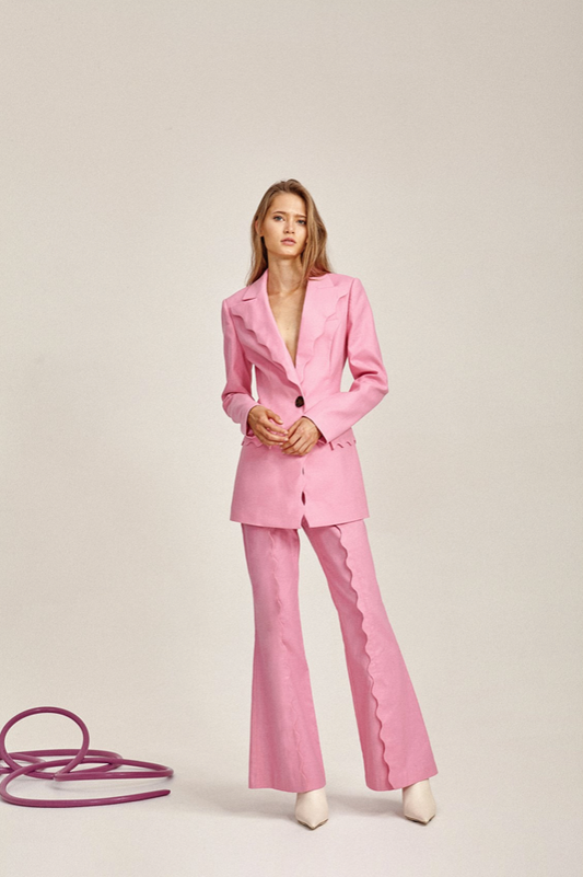 Acler Aslo Blazer in Pop Pink