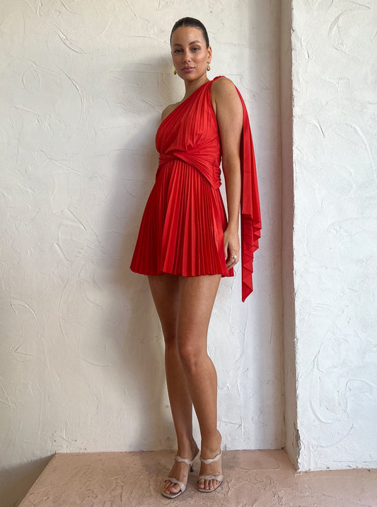 Acler Luton Dress in Scarlet