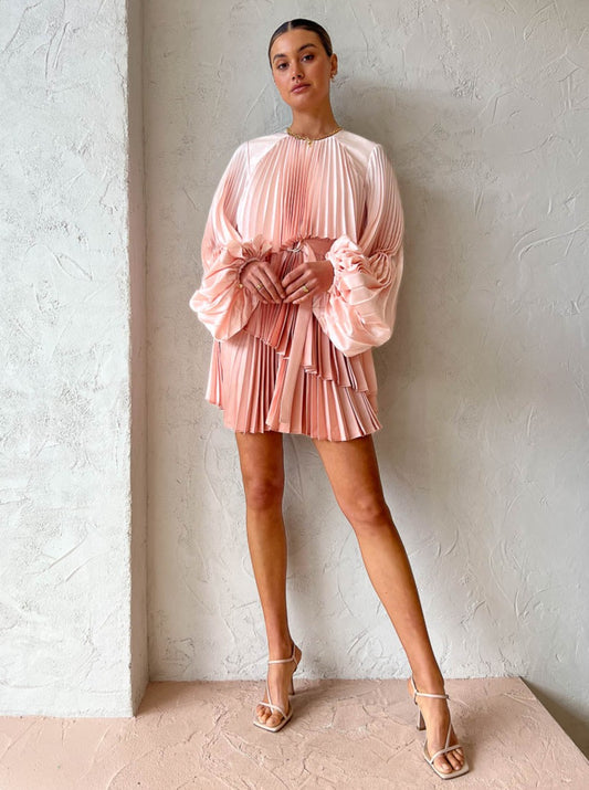 Acler Barnard Dress in Gradient Pink