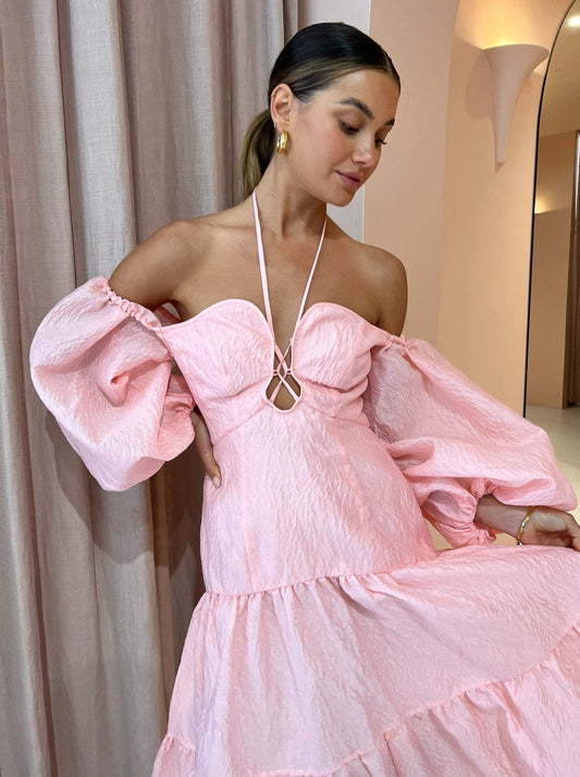 Alemais Aria Midi Dress in Quartz