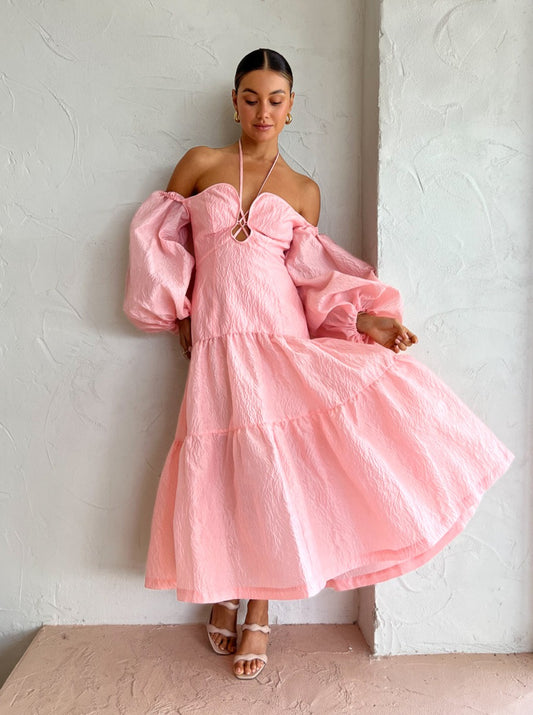 Alemais Aria Midi Dress in Quartz