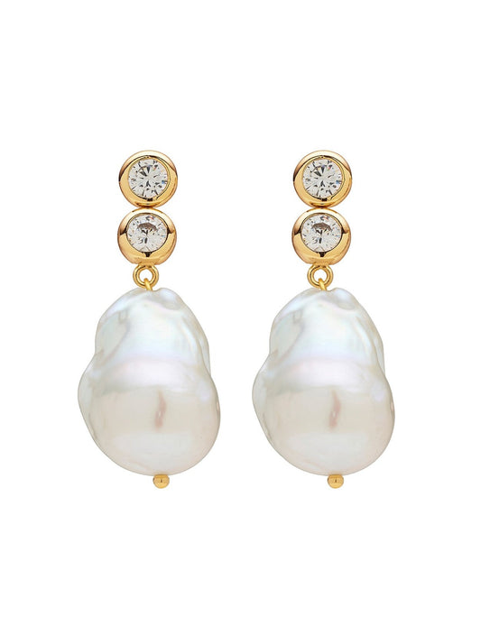 Amber Sceats Valletta Earrings in Gold