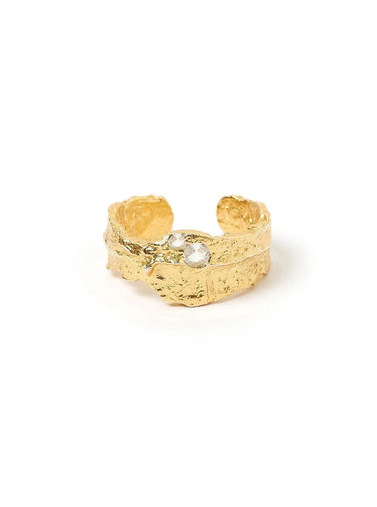 Arms of Eve Anya Ring in Gold and White