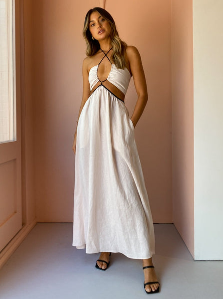 Bec and Bridge Noelle Cut Out Maxi Dress in Natural – Coco & Lola