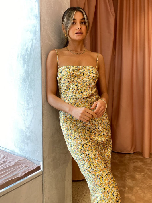 Bec and Bridge Golden Fields Silk Maxi Dress in Print – Coco & Lola