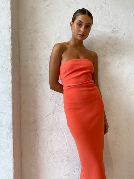 Bec and Bridge Cecily Midi Dress in Blood Orange  Coco & Lola