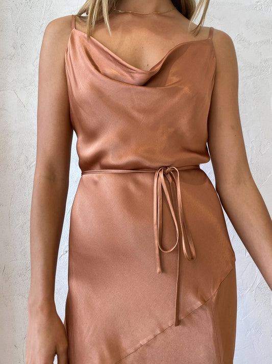 Shona Joy La Lune Bias Cowl Maxi Dress in Copper Coco & Lola Shona Joy La Lune Bias Cowl Maxi Dress in Copper Coco & Lola
